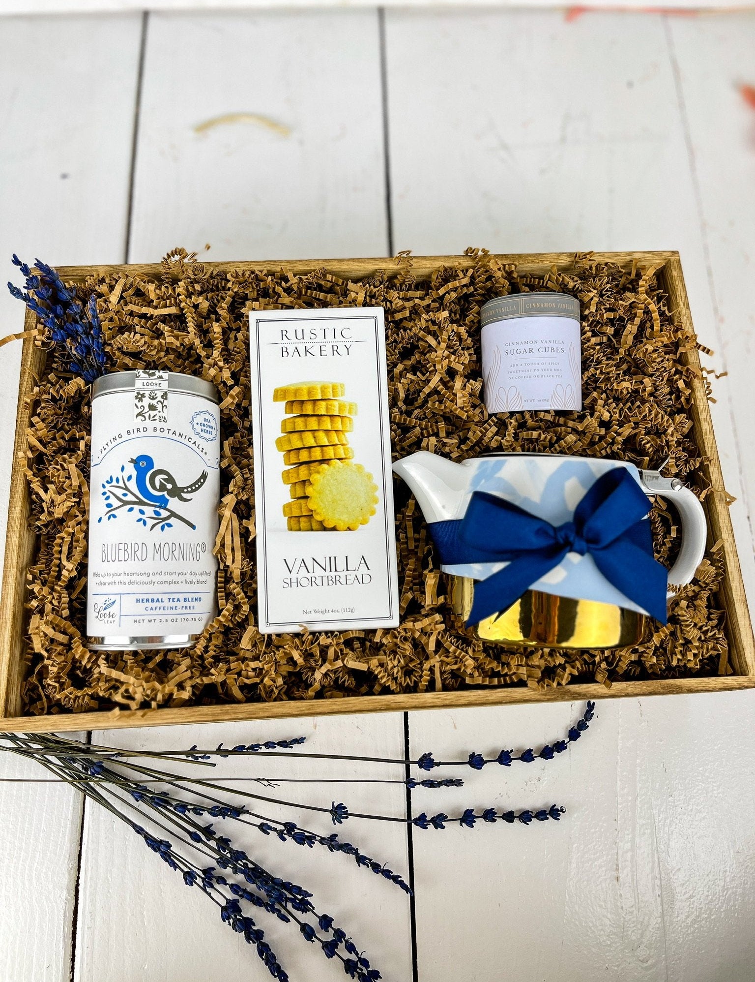 Bluebird Morning Tea and Teapot Gift