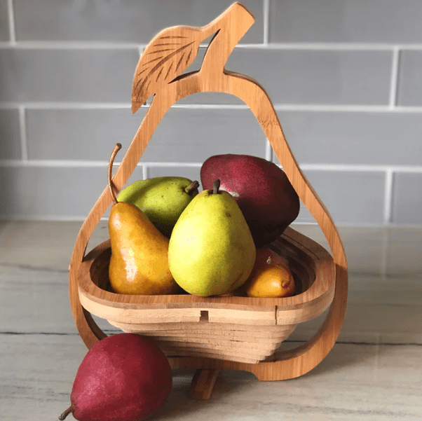 Autumn Glow Bamboo Fruit & Chocolate Basket - Nifty Package Co