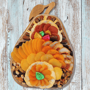 Autumn Glow Bamboo Fruit & Chocolate Basket - Nifty Package Co
