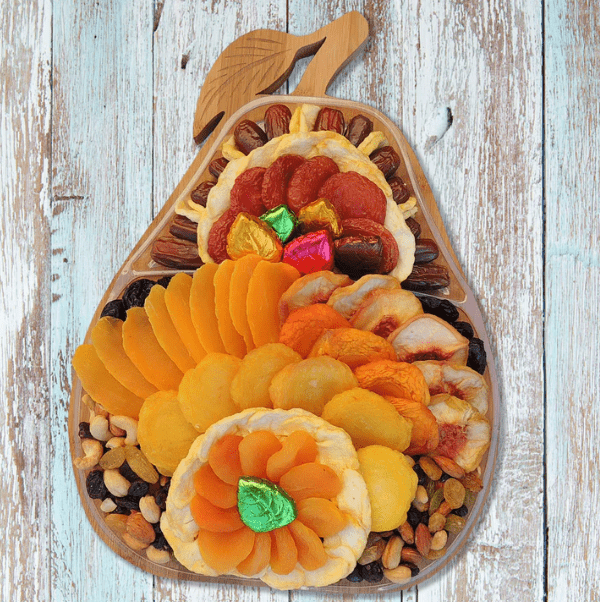 Autumn Glow Bamboo Fruit & Chocolate Basket - Nifty Package Co
