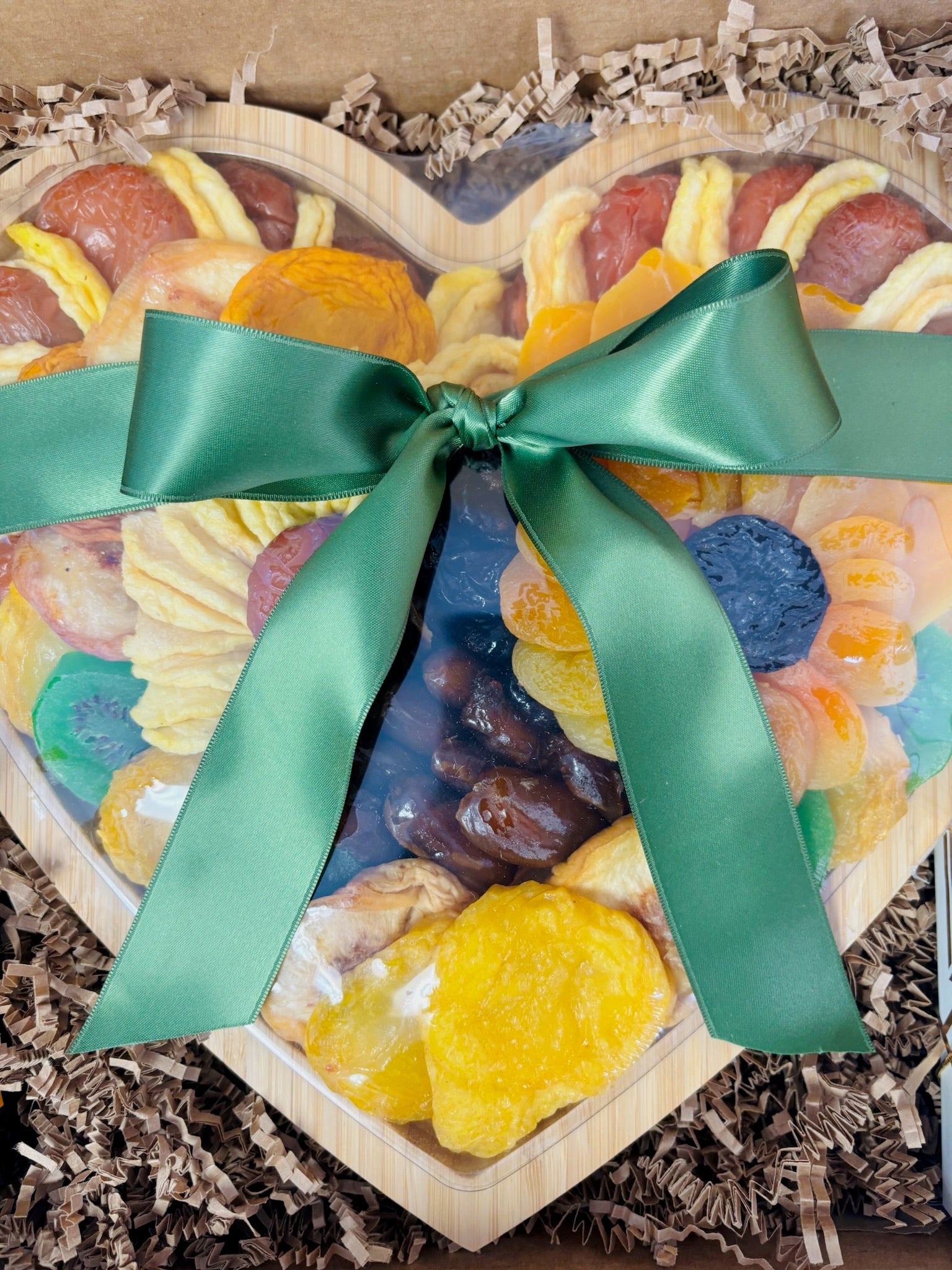 Heart - Shaped Kosher Dried Fruit Gift Tray - Small - Nifty Package Co