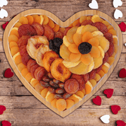 Heart - Shaped Kosher Dried Fruit Gift Tray - Small - Nifty Package Co