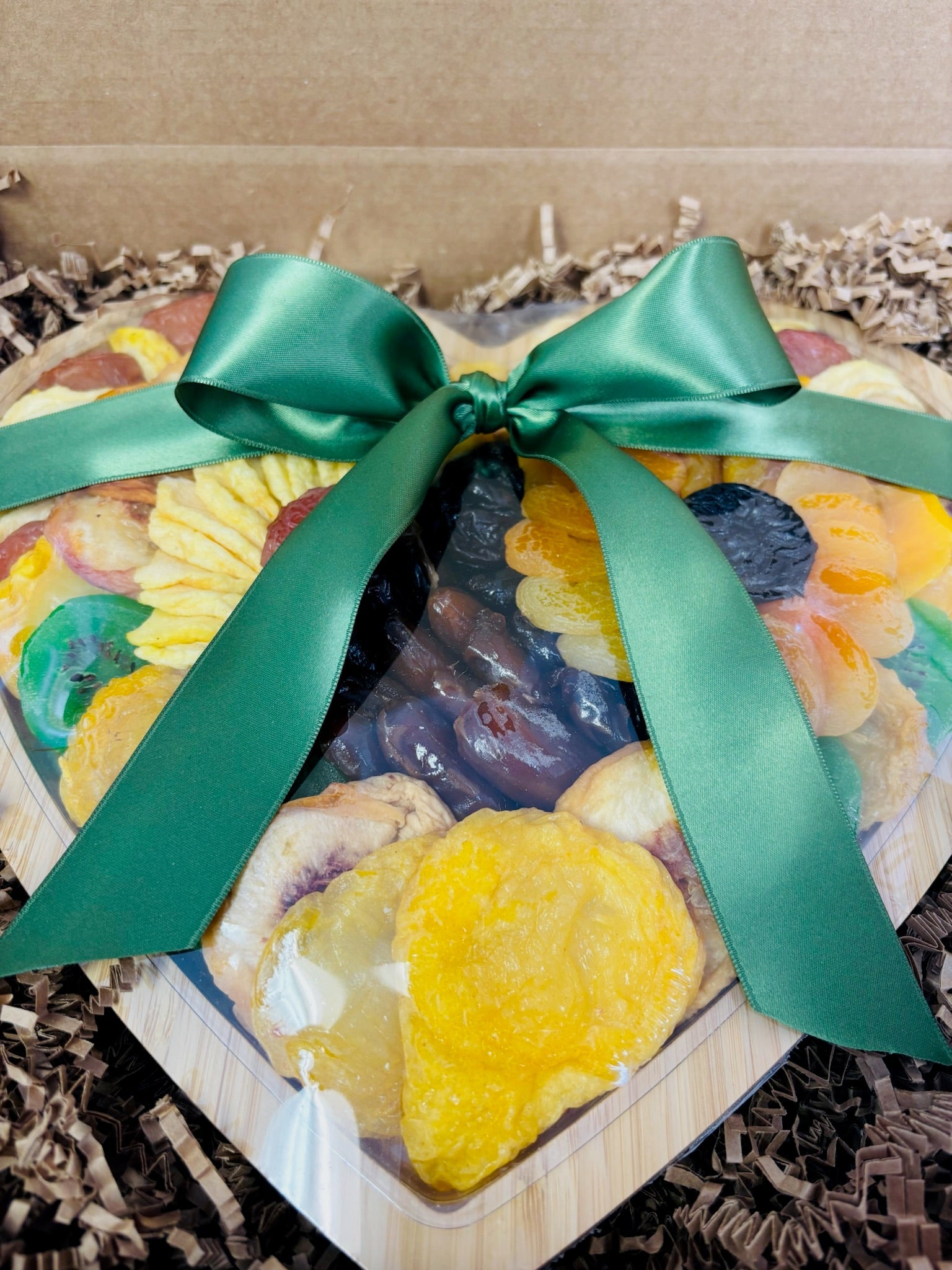 Heart - Shaped Kosher Dried Fruit Gift Tray - Small - Nifty Package Co