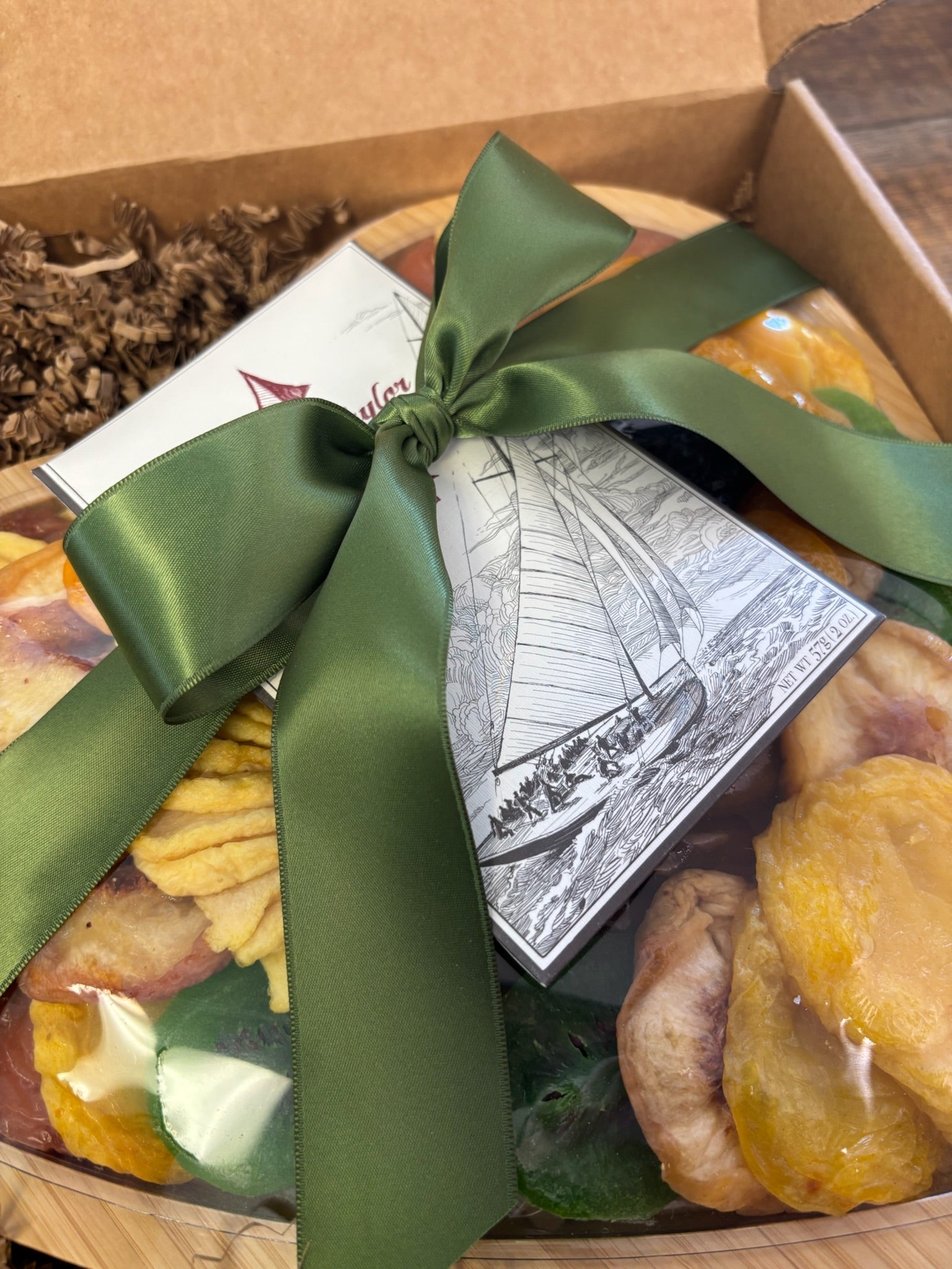 Heart - Shaped Kosher Dried Fruit Gift Tray & Veuve Clicquot Champagne | Nifty Package Co - Nifty Package Co