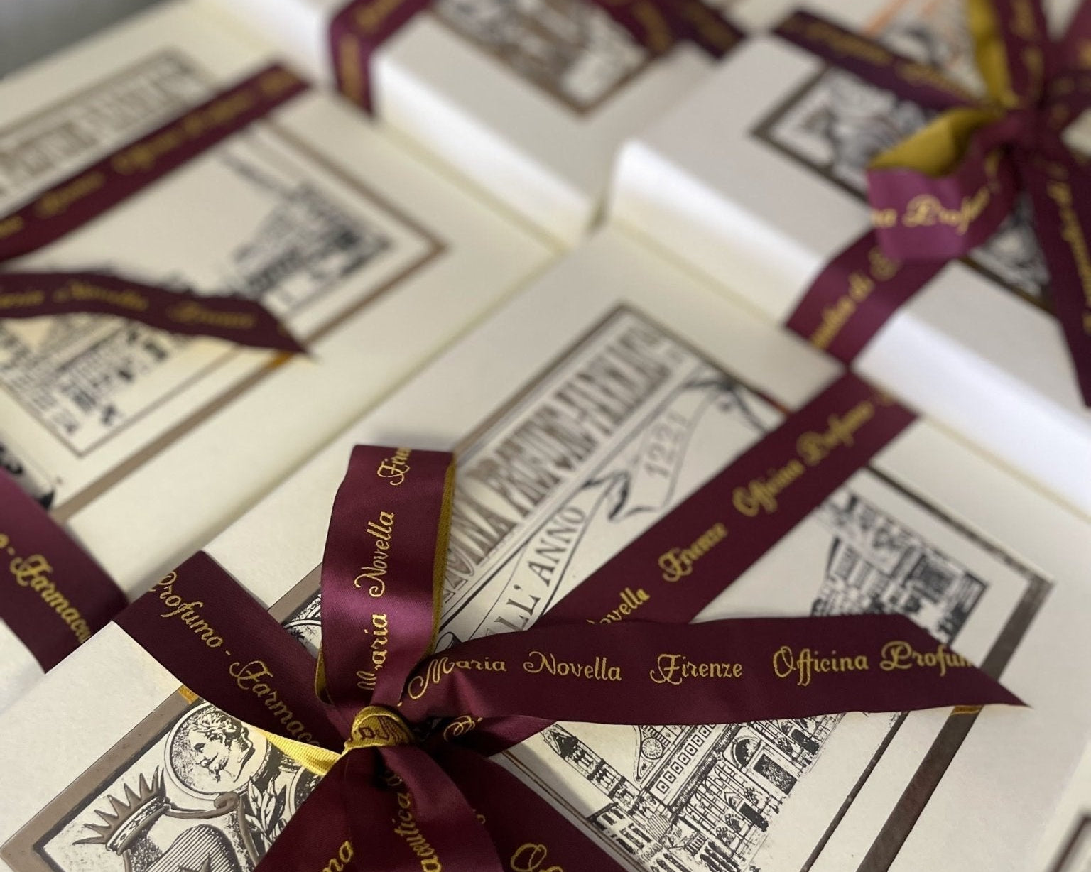 Luxury influencer gift boxes hand-packed by Nifty Package Co., a 3PL partner for small luxury brands
