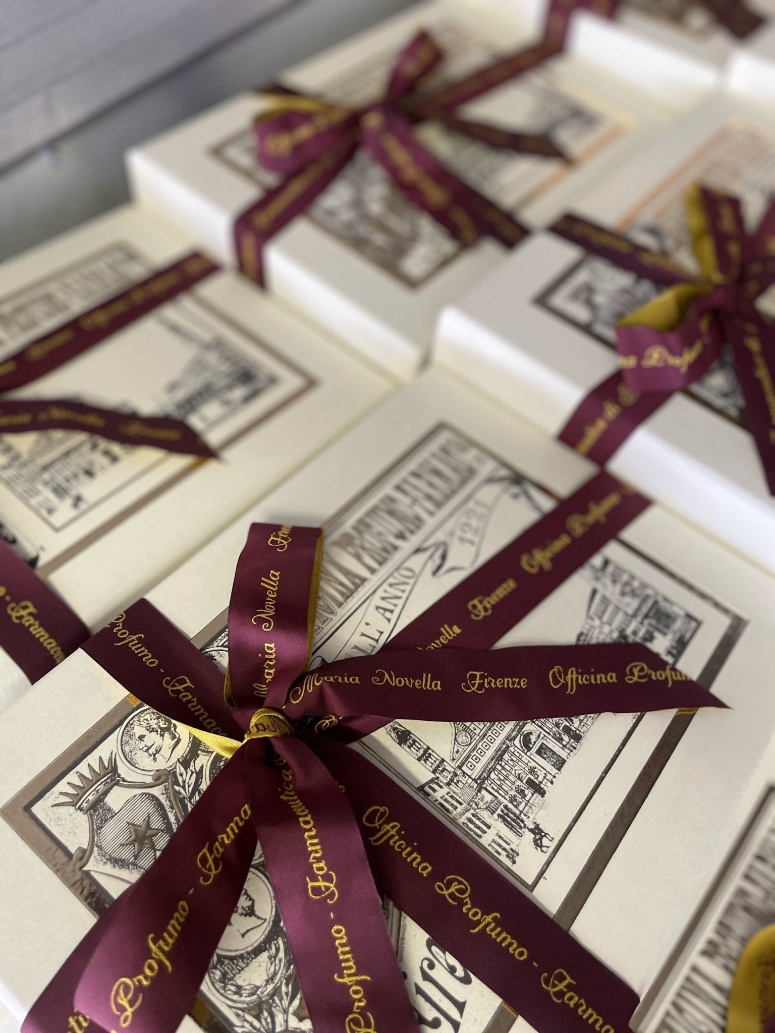 Luxury influencer gift boxes hand-packed by Nifty Package Co., a 3PL partner for small luxury brands