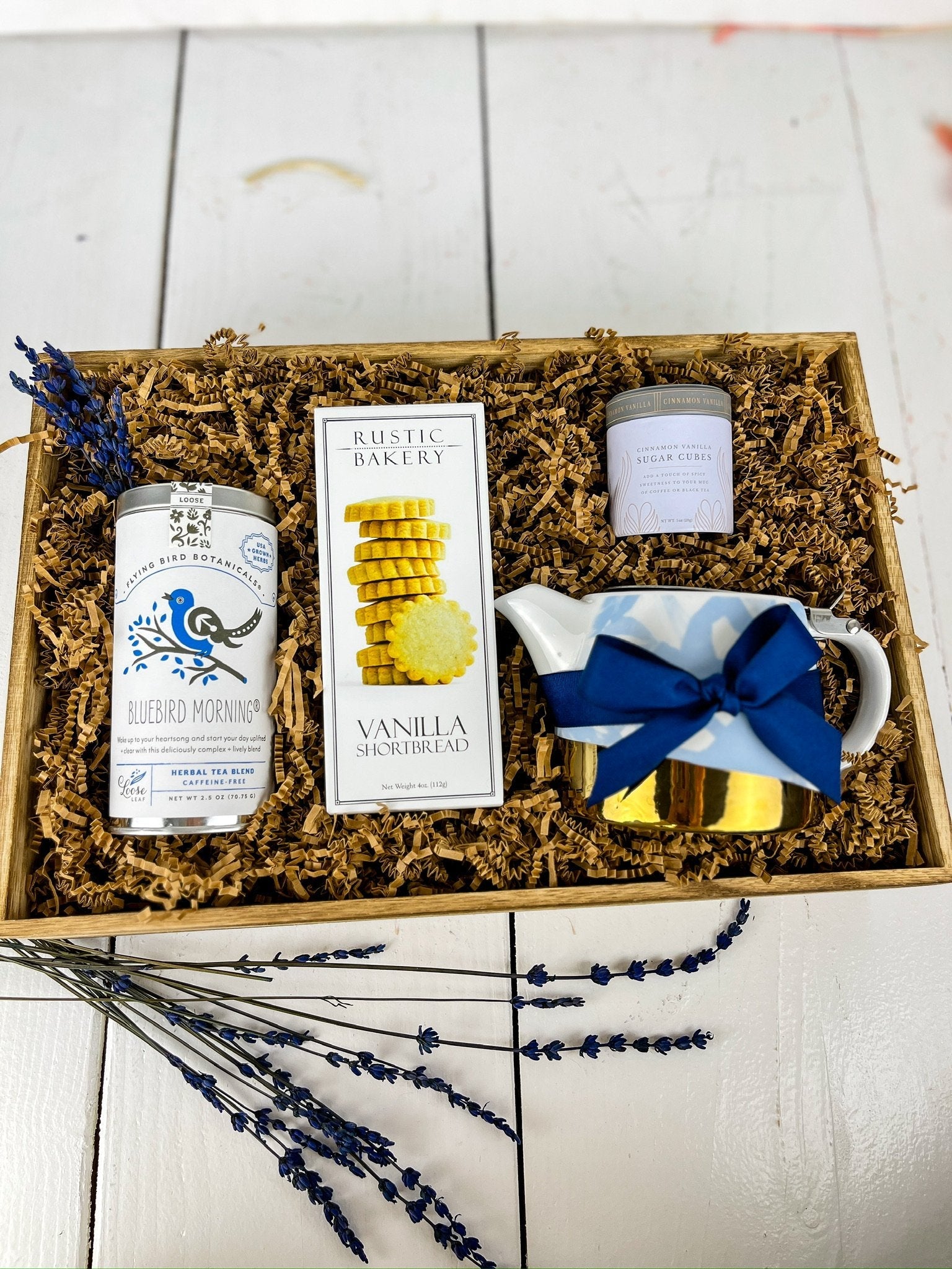 Bluebird Morning Tea and Teapot Gift